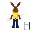 Friendly Lightweight Rabbit Mascot Costume