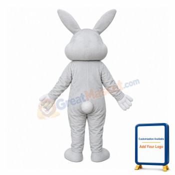 Easter White Rabbit Bunny Mascot Costume