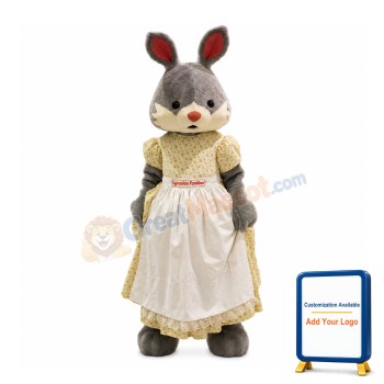 Lady Rabbit Mascot Costume