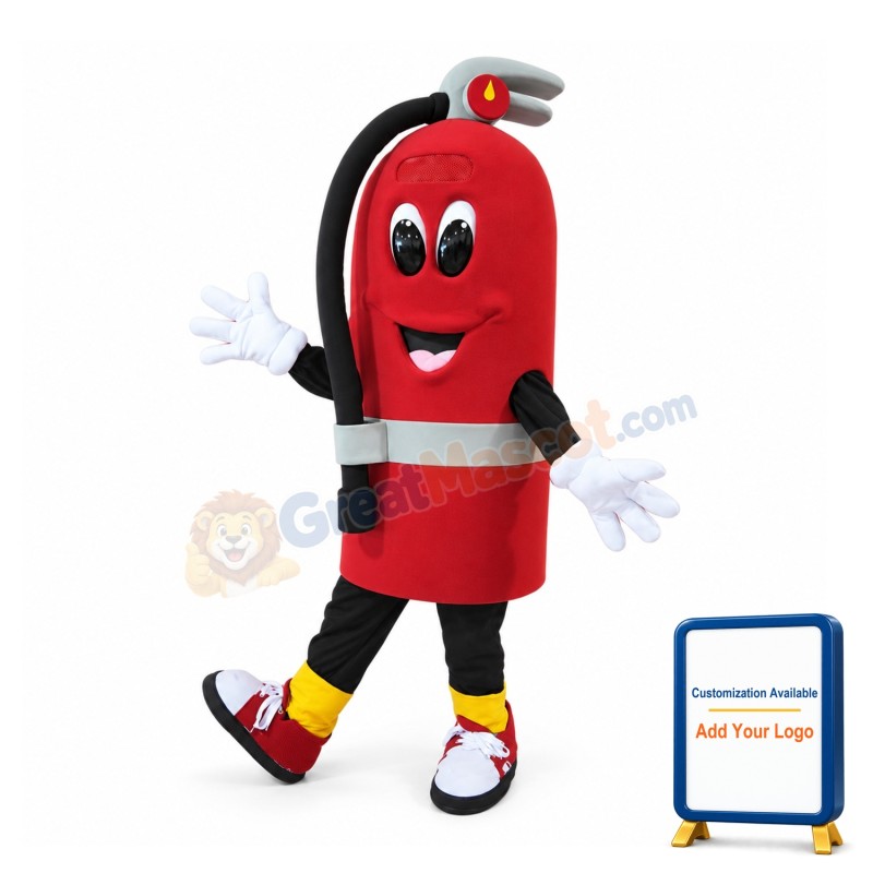 Fire Extinguisher Mascot Costume