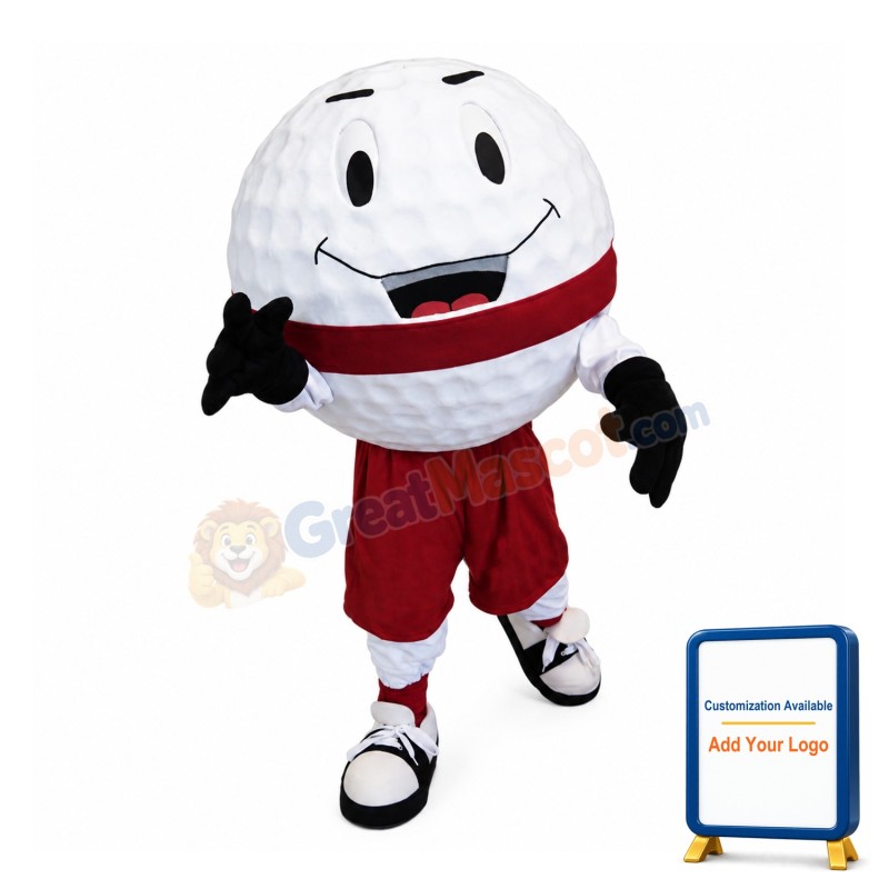 Golf Ball Mascot Costume