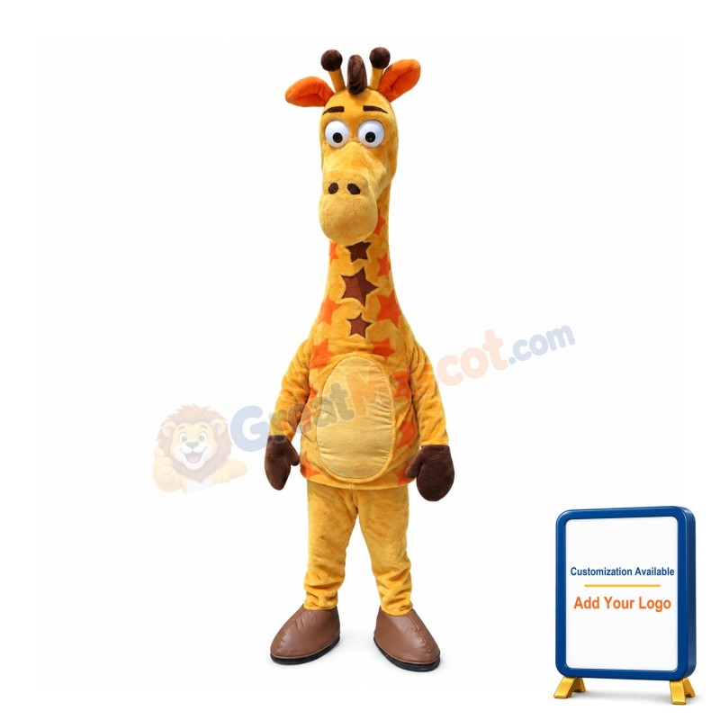 Halloween Giraffe Mascot Costume