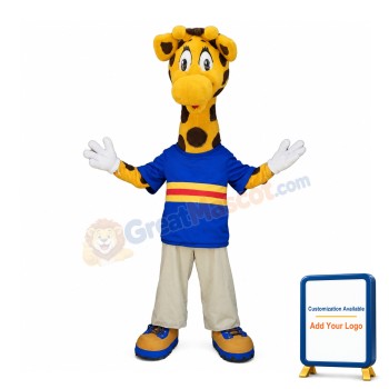 College Giraffe Mascot Costume