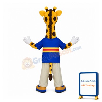 College Giraffe Mascot Costume