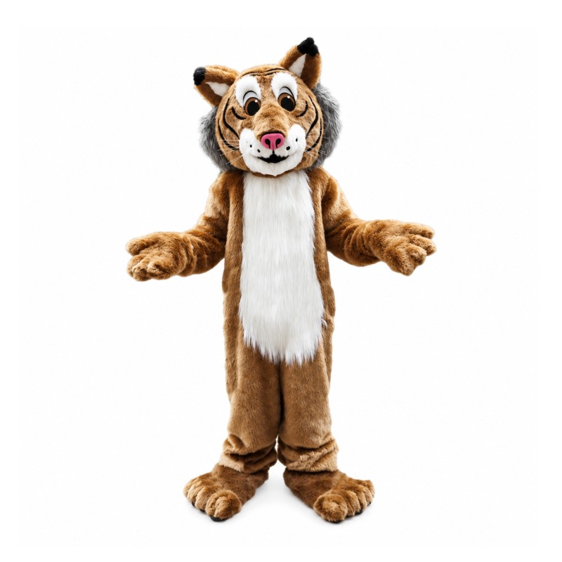 Friendly Lightweight Bobcat Mascot Costume