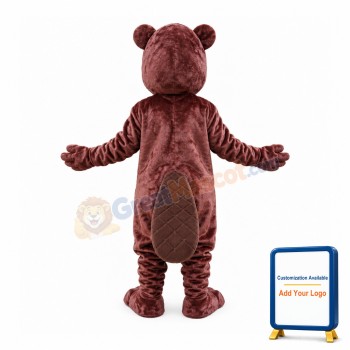 Friendly Beaver Mascot Costume