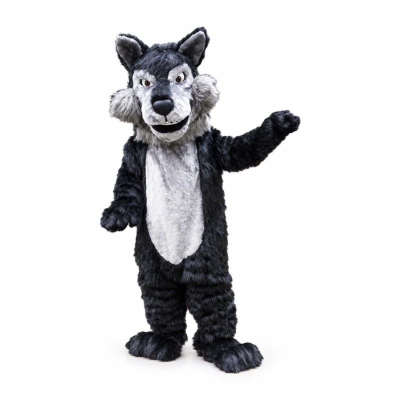 Plush Wolf Mascot Costume