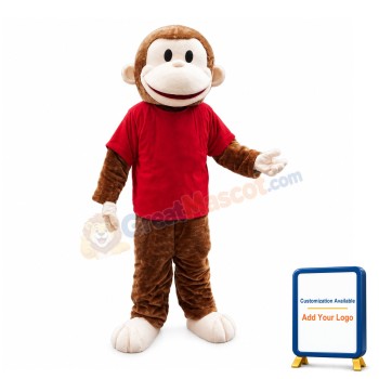 Happy Lightweight Monkey Mascot Costume