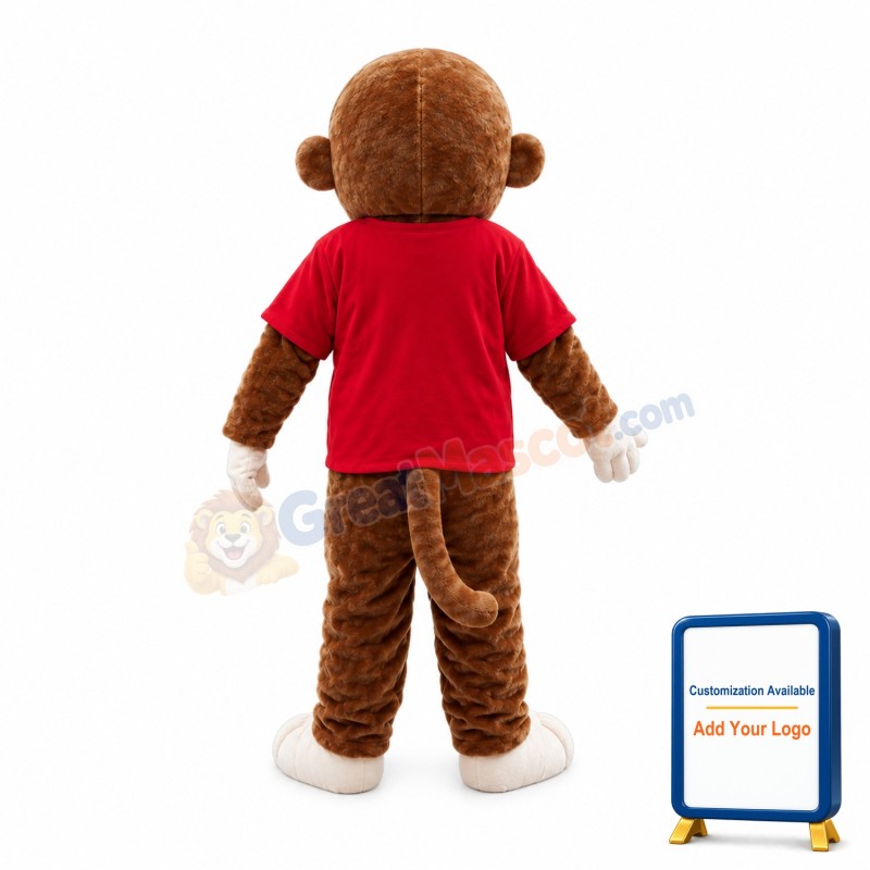 Happy Lightweight Monkey Mascot Costume