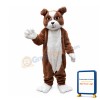 Plush Bulldog Mascot Costume