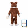 Plush Bulldog Mascot Costume