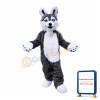 Grey Plush Husky Dog Mascot Costume