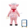 Pink Pig Chef Mascot Costume