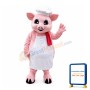 Pink Pig Chef Mascot Costume