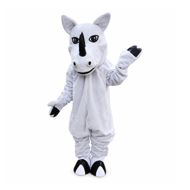 White Rhino Mascot Costume