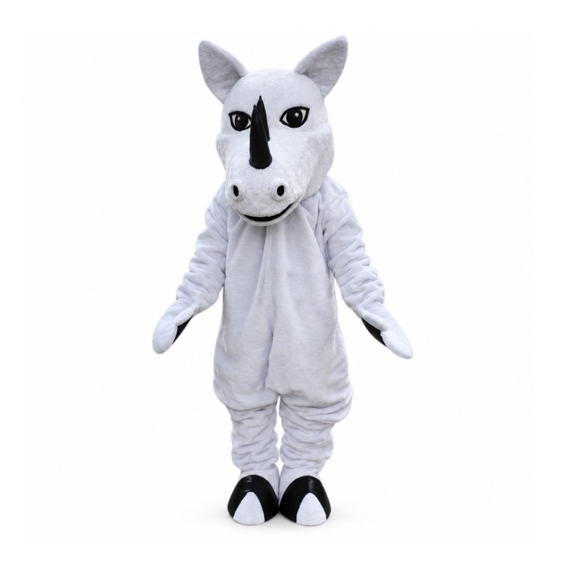 White Rhino Mascot Costume