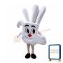 White Hand Mascot Costume