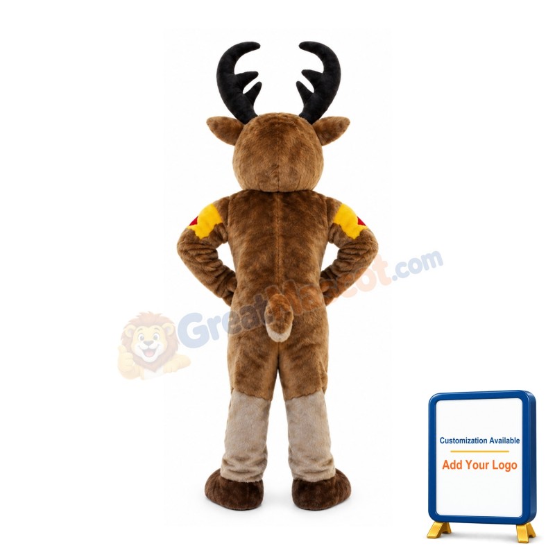 Power Muscular Deer Mascot Costume