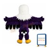 Purple Eagle Mascot Costume