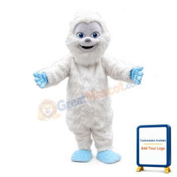 Cute Yeti Snowman Mascot Costume