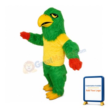 Green Falcon Mascot Costume