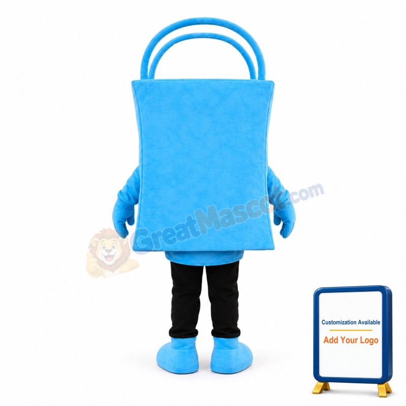 Blue Bag Mascot Costume