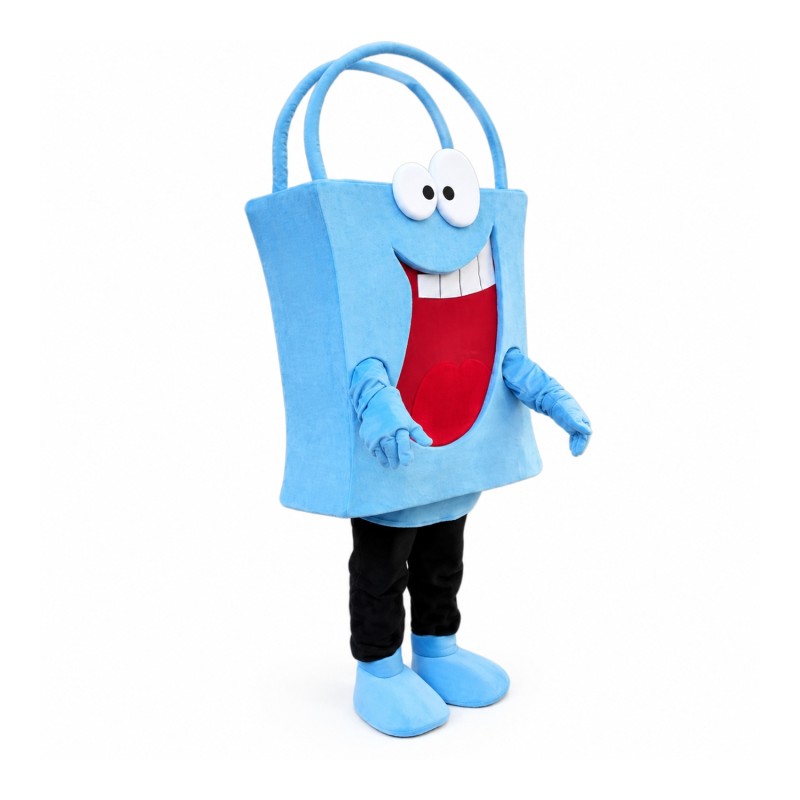 Blue Bag Mascot Costume