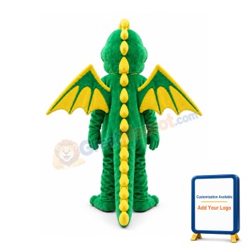 Happy Lightweight Green Dragon Mascot Costume