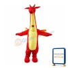 Red Dragon Mascot Costume