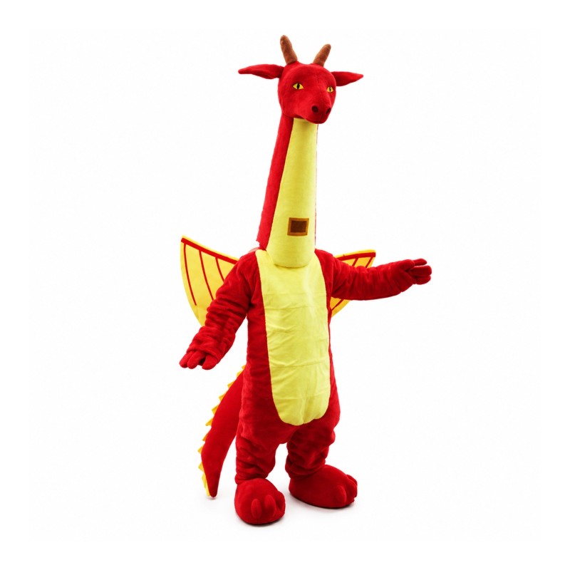 Red Dragon Mascot Costume