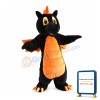 Cute Black Dragon Mascot Costume