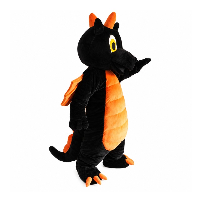 Cute Black Dragon Mascot Costume