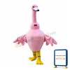 Pink Goose Mascot Costume