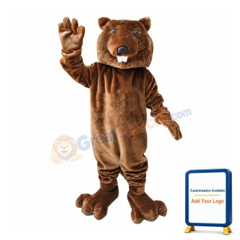 Friendly Lightweight Beaver Animal Mascot Costume