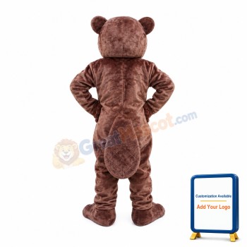 Happy Adult Beaver Mascot Costume