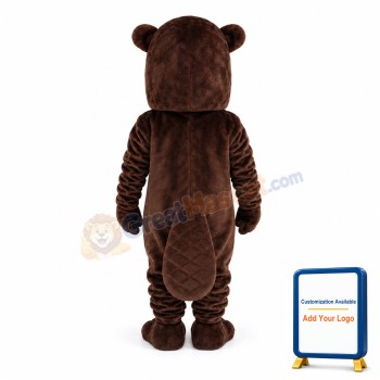 Cute Adult Beaver Mascot Costume