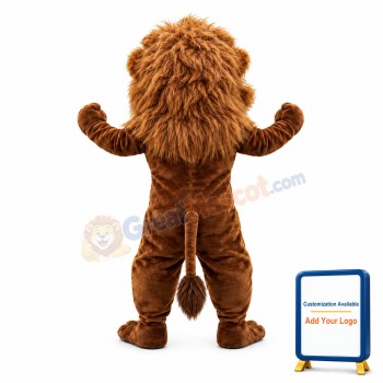 Fierce Muscular Lightweight Lion Mascot Costume