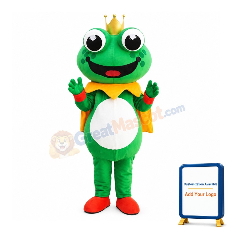 Cartoon Frog Mascot Costume