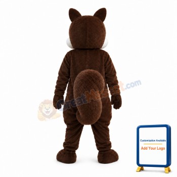 Happy Adult Squirrel Mascot Costume