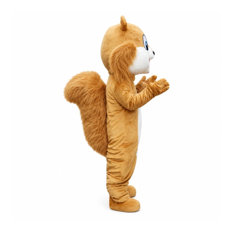 Friendly Adult Squirrel Mascot Costume