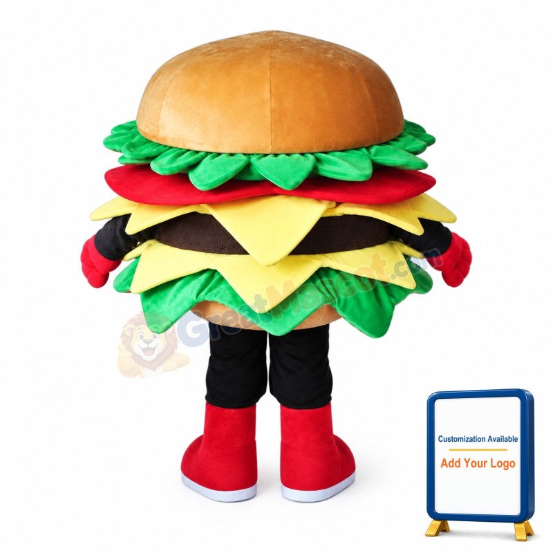 Hamburger Mascot Costume