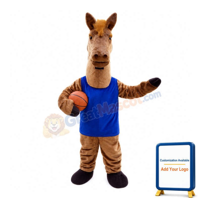 Basketball Horse Mascot Costume Free Shipping