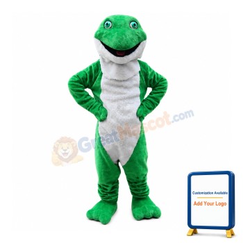 Plush Green Frog Mascot Costume