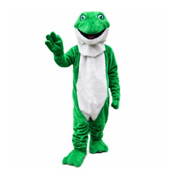 Plush Green Frog Mascot Costume