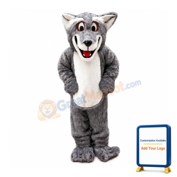 Plush Coyote Wolf Mascot Costume