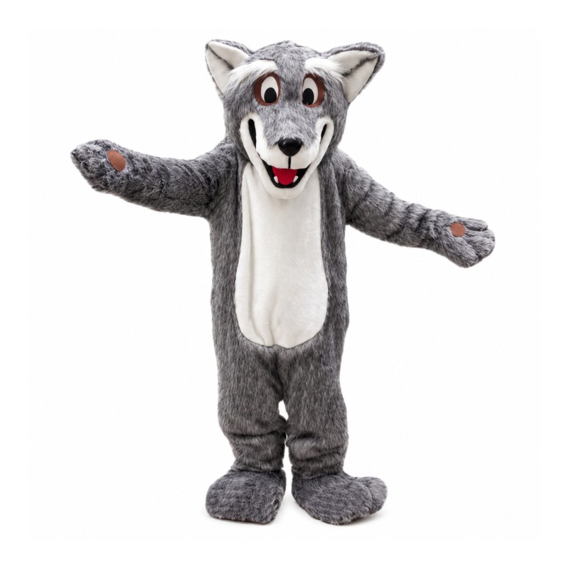 Plush Coyote Wolf Mascot Costume