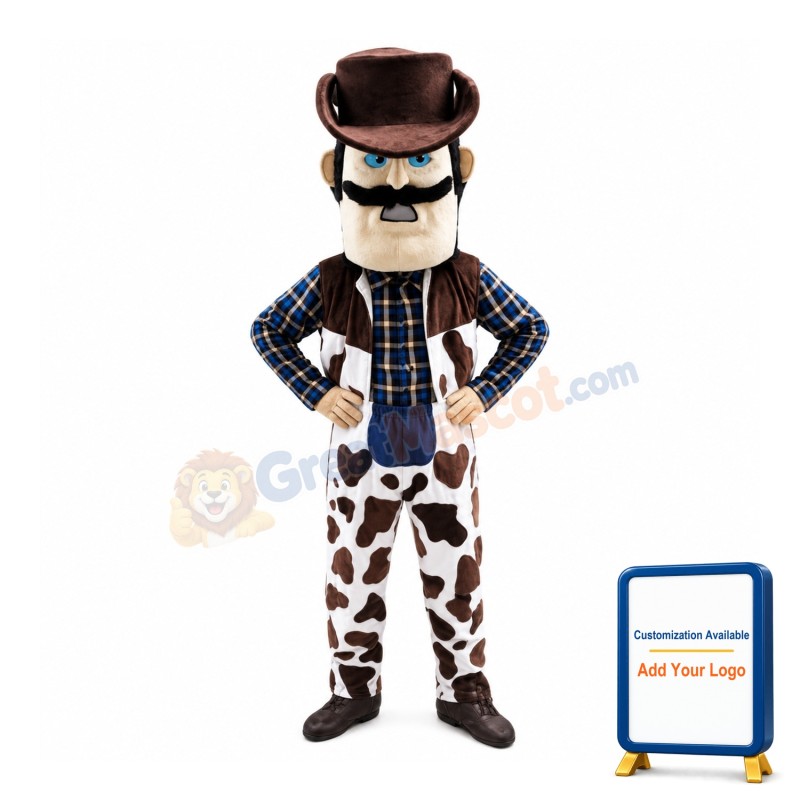 Power Cowboy Mascot Costume