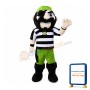 Green Pirate Mascot Costume