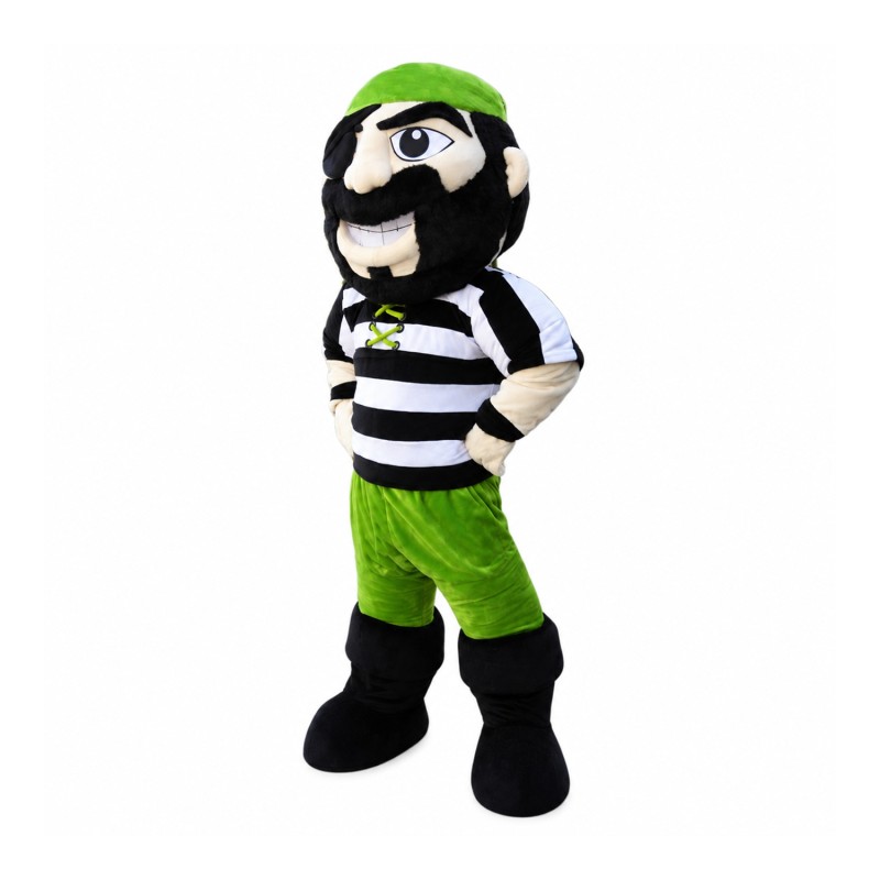 Green Pirate Mascot Costume