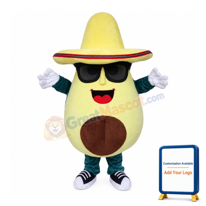 Avocado Mascot Costume